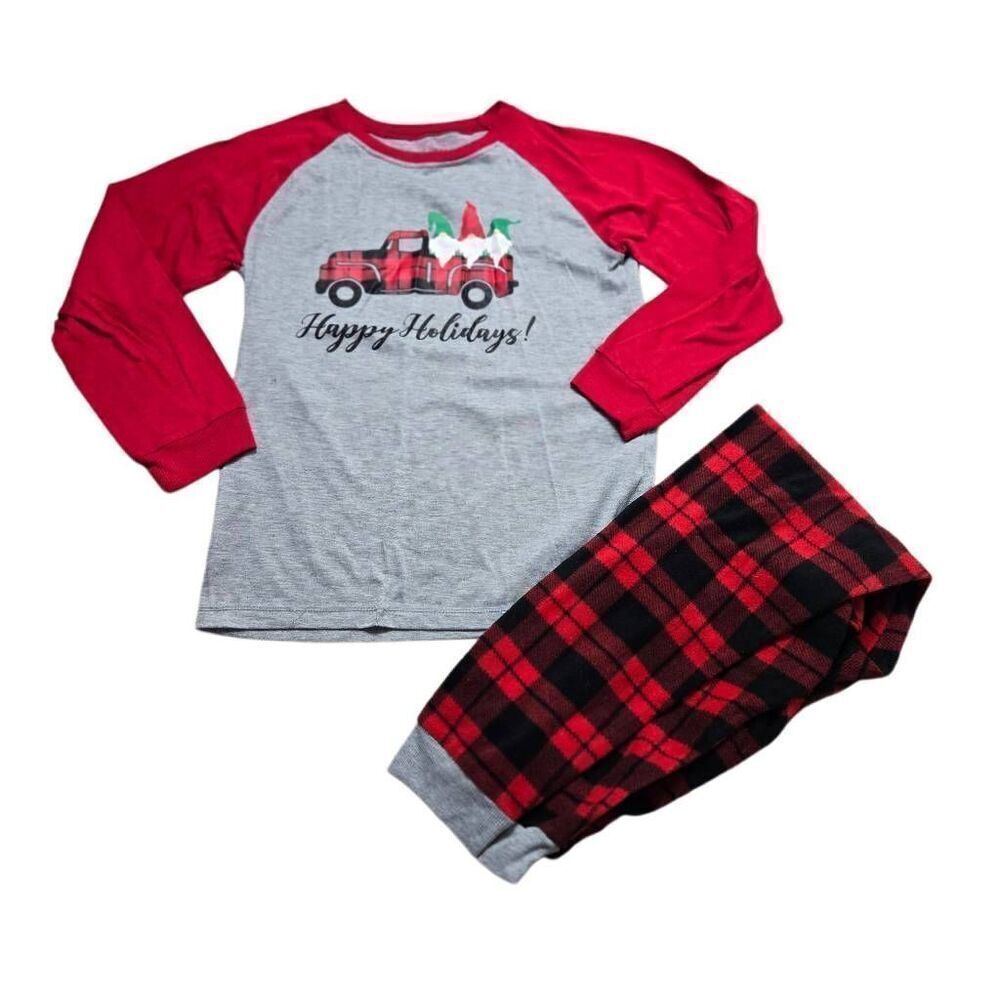 Christmas Buffalo check Pajamas boys L12/14